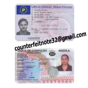Fake Portuguese Driving license