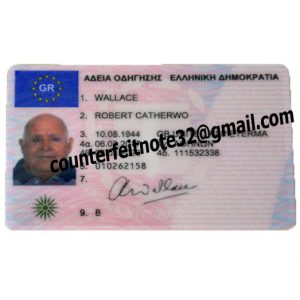 Purchase Fake Greece Drivers License